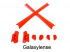 Galaxy Replacement Nose Pads & Earsocks Rubber Kits For Oakley Flak Jacket,Flak Jacket XLJ Red Color